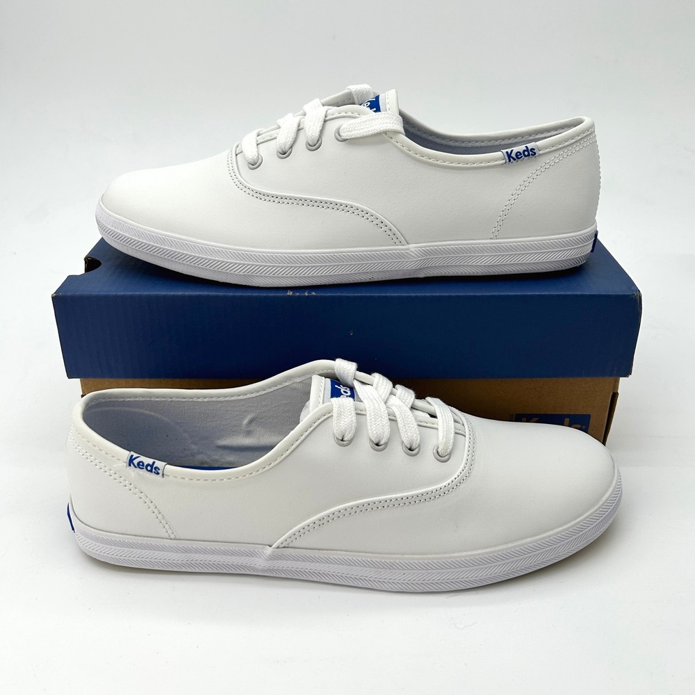 Keds Champion Originals Youth Size 5.5 M Off White Leather Sneakers NEW KY30060